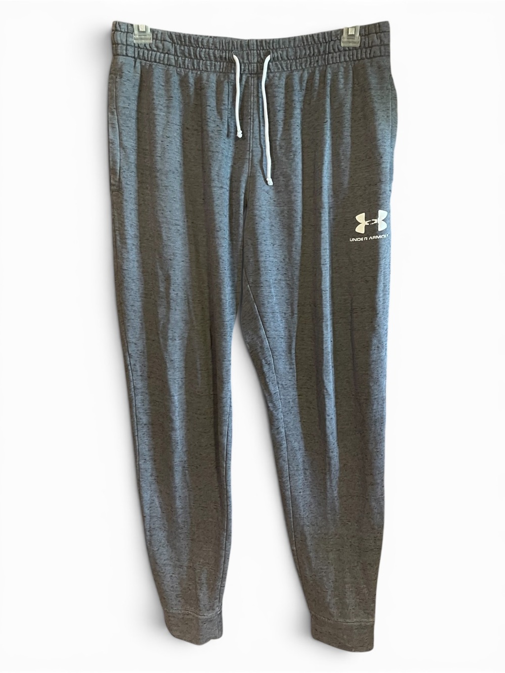 Under Armour Mens XL Gray Rival Terry Joggers Sweatpants Heathered Activewear